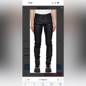Naked & Famous Denim Black Super Guy Jeans
